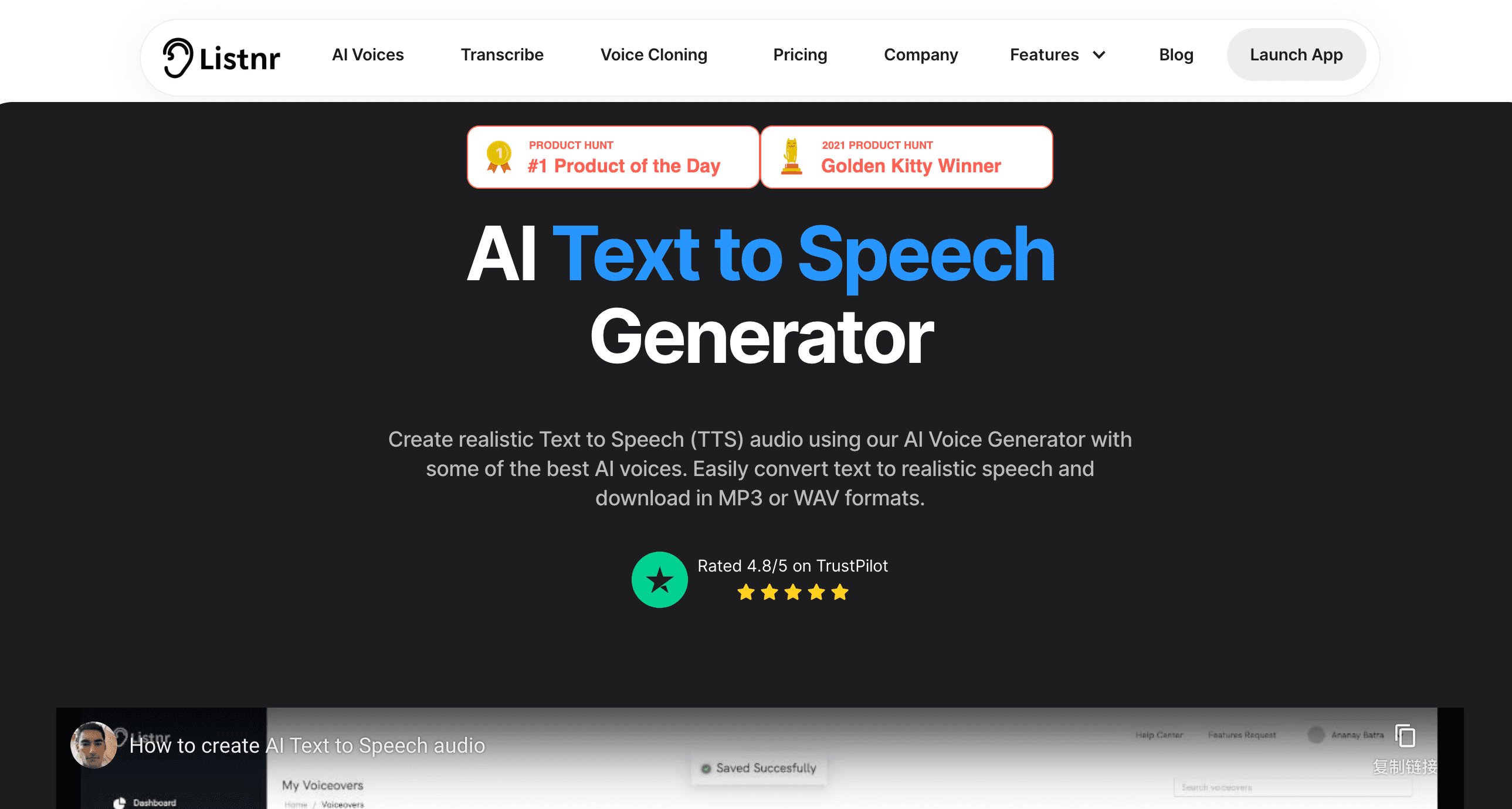 listnr-ai-voiceover-generator